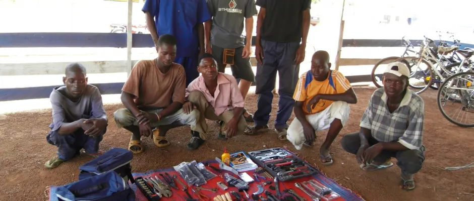 Reparaturworkshop Ghana